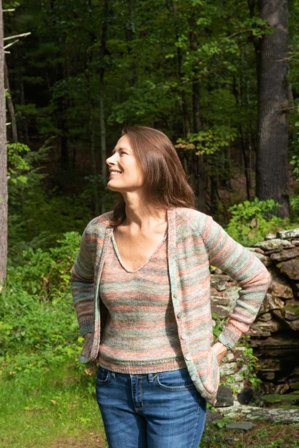 Bezel Cardigan and Camisole Pattern 1