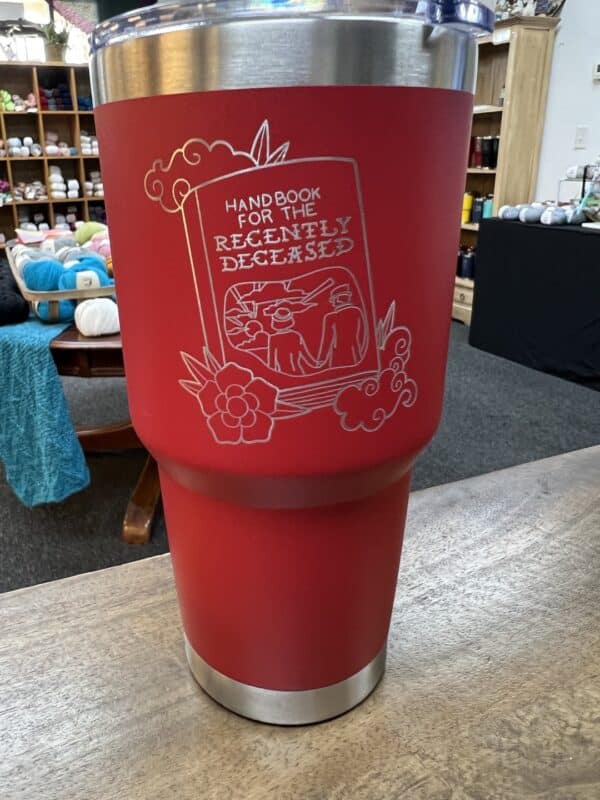 Handbook for the Recently Deceased Red 30oz Tumbler 1