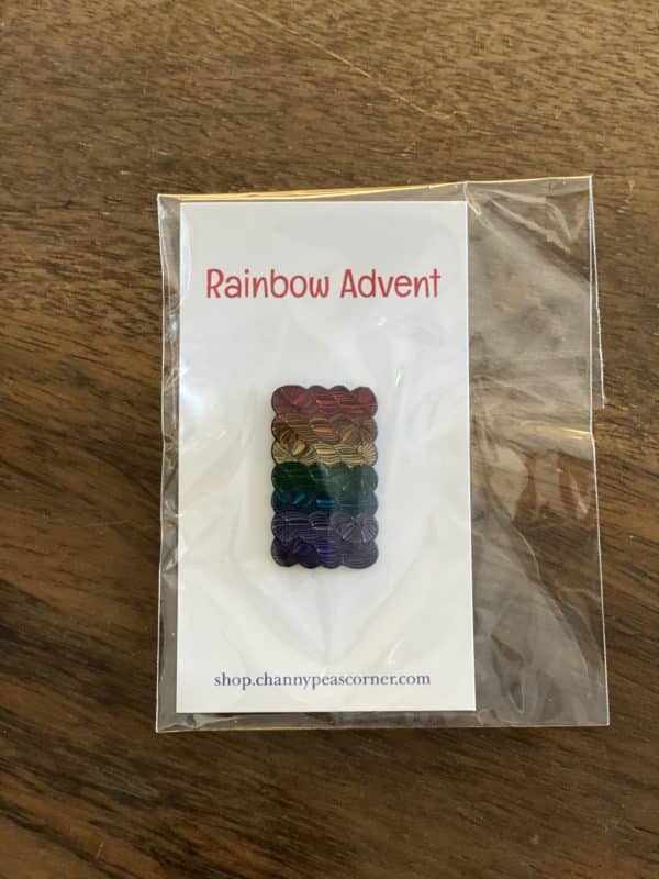 Rainbow Advent Enamel Pin 1