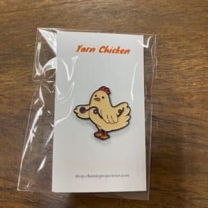 Yarn Chicken Enamel Pin