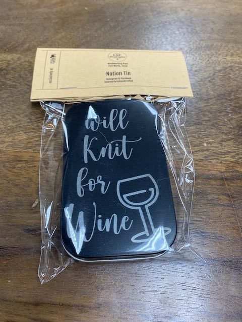 Will Knit For Wine Notion Tin 1