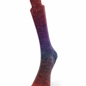 Watercolors Sock Reds/Purples