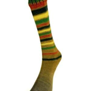 Infinity Sock Tan/Green/Rust/Navy/Yellow